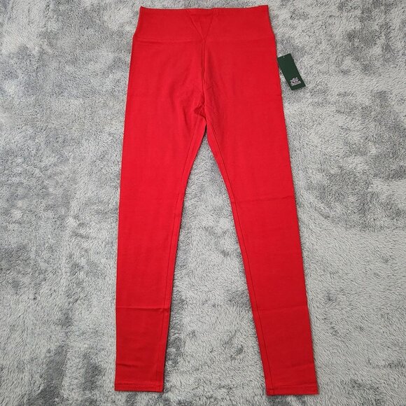 wild fable Pants - Wild Fable Fashion Leggings Womens XS Red‎ High-Waisted Cotton Workout Stretch